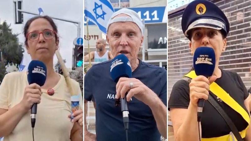 צפו: למי המפגינים בצומת חורב יצביעו בבחירות?