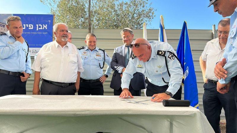 ברקע הזינוק בפשיעה: המפכ"ל והשר בן גביר הניחו אבן פינה לתחנת משטרה בשפרעם