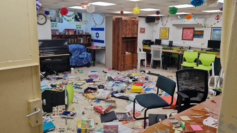 נתפסו על חם: בני 11-10 השחיתו מקלט של גן כלנית בקרית מוצקין