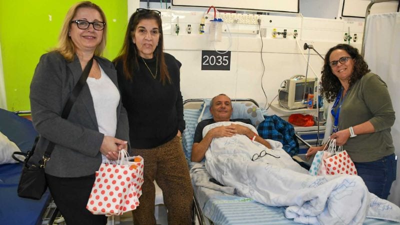 גם בעומק האדמה: ביה"ח כרמל מחבק את המטופלים בבית החולים התת-קרקעי